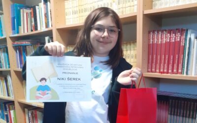 NIKA ŠEREK POBJEDNICA NACIONALNOG KVIZA ZA POTICANJE ČITANJA!